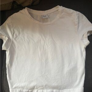 Aritzia White Crop Top